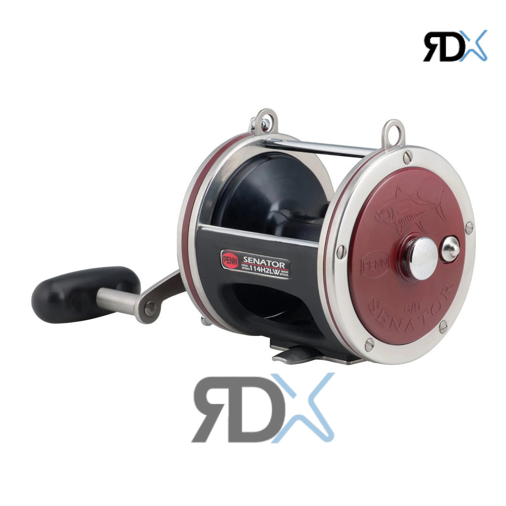 RDX Fishing - Reel Pancing PENN Senator 114H2LW Star Drag Conventional Reel Handle Kanan Mancing Ove