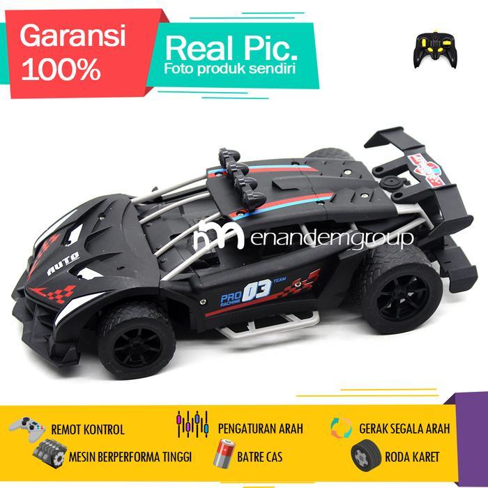 Mainan Mobil Remot Kontrol RC Sedan Balap Spray Asep Besar 2,4Ghz 1/14 - Hitam by Allshopibamz
