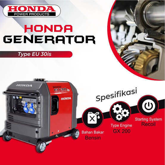 MESIN GENSET EU30is HONDA GENERATOR LISTRIK EU 30 IS