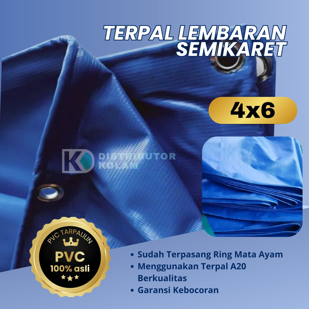 TERPAL TRUK 4x6 PICKUP SEMI KARET PVC ORCHID KUAT SERBAGUNA