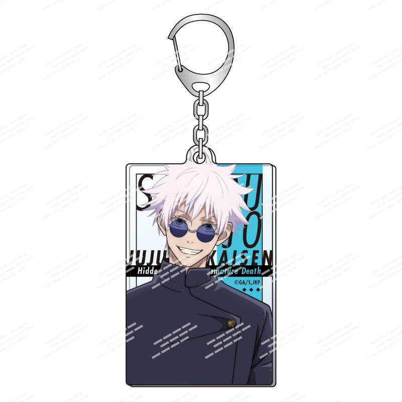 Kawaii Anime Acrylic Keya Geto Suguru Satoru Gojo Satoru Gojo Ieiri Shoko Acrylic Keyrings Pents Fig