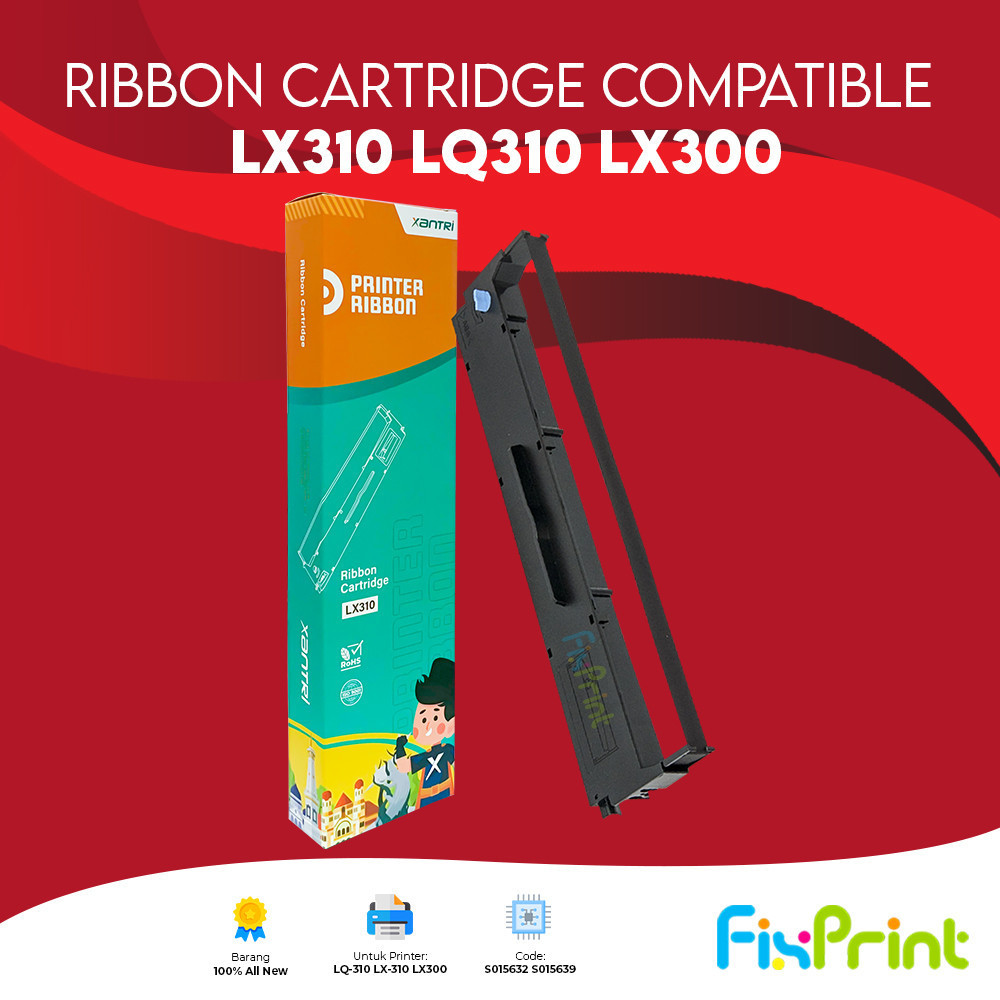 Ribbon Cartridge Compatible Printer Epson LX310 LX-310 LQ310 Ribbon LX310 Xantri Compatible New | LX