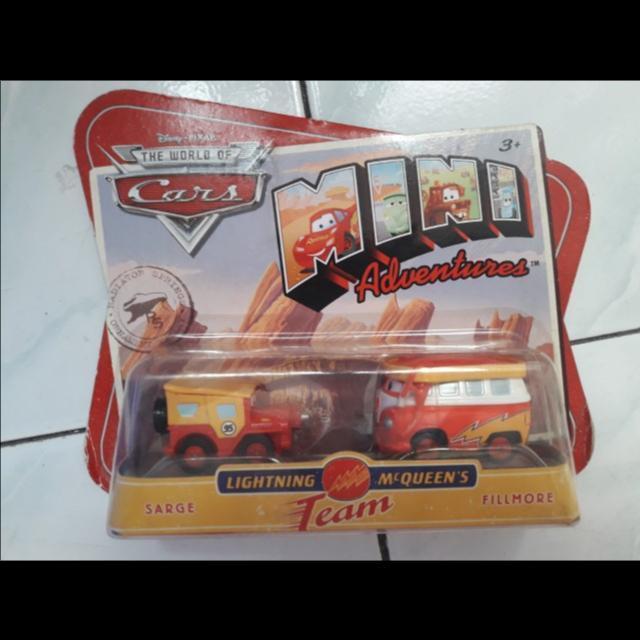THE WORLD OF CARS  SARGE  FILLMORE  MINI ADV # DISNEY PIXAR N7083 RARE