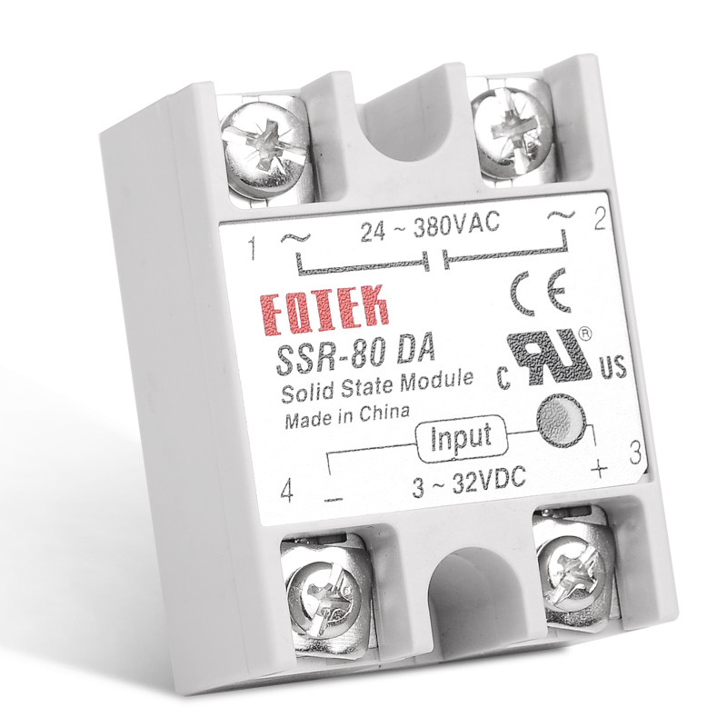 SSR80DA Industrial Solid State Relay 80A 80DA SSR 80 DA Input Control Voltage 332V 12V DC and Output