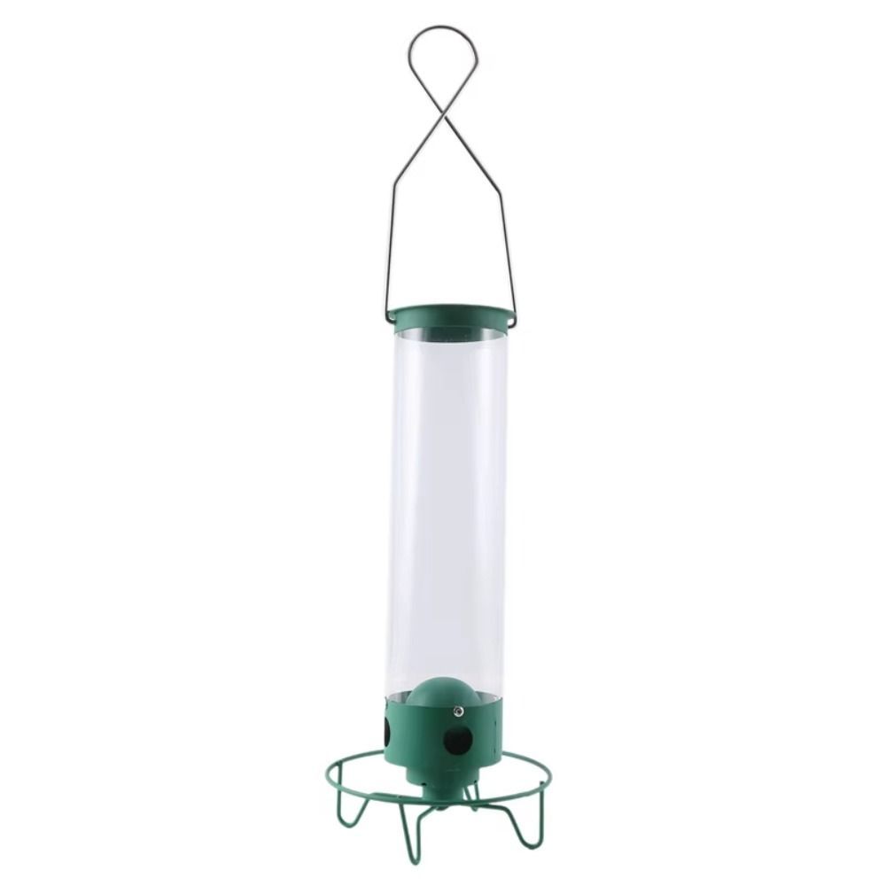 SquirrelProof Wild Bird Feeder Metal Large Capacity Hanging Bird Feeder Multifunctional Portable Hum