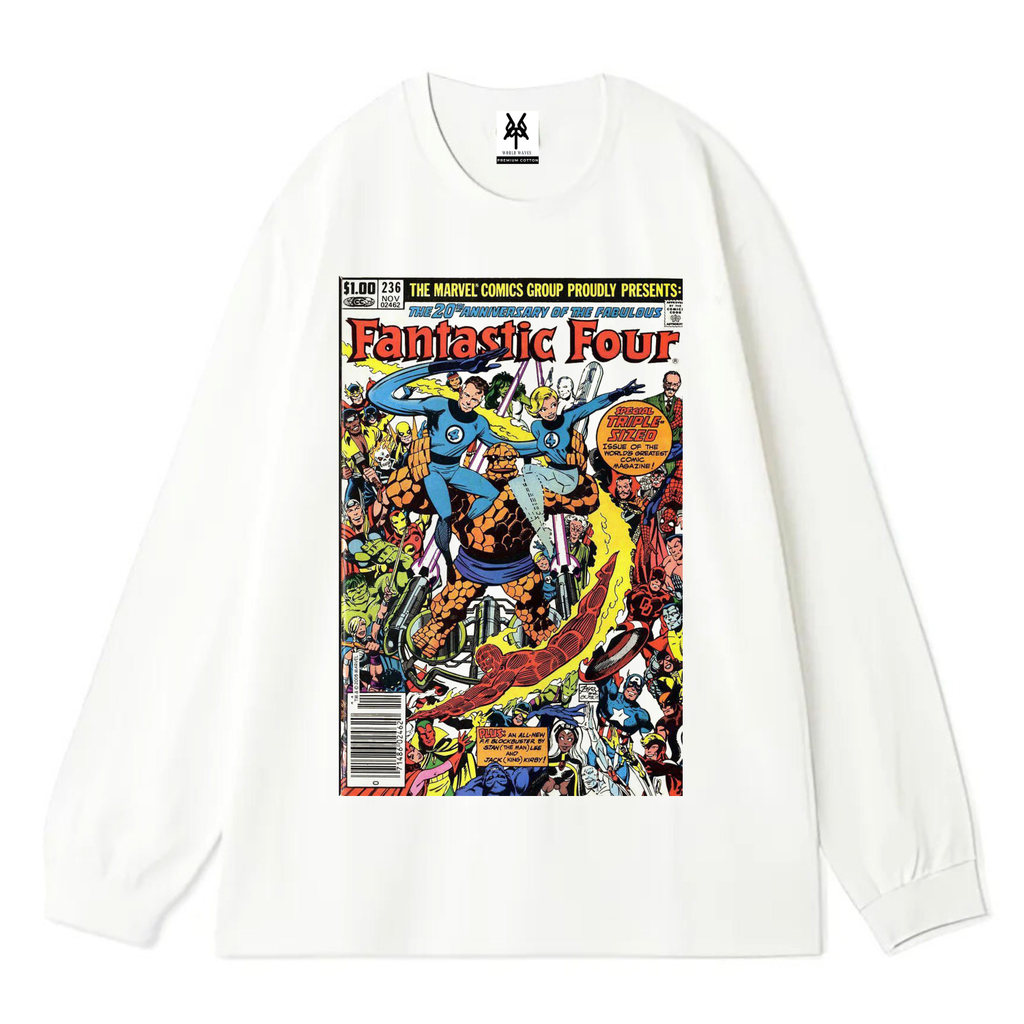 Patternmerch "Marvel fantastic four absolutely" Oversize T-Shirt | Longsleeve Oversized | Kaos