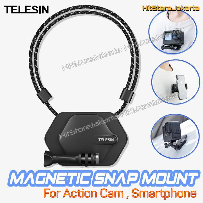 Telesin Magnetic Snap Mount GoPro Action Cam Magnetic Pendant Bracket