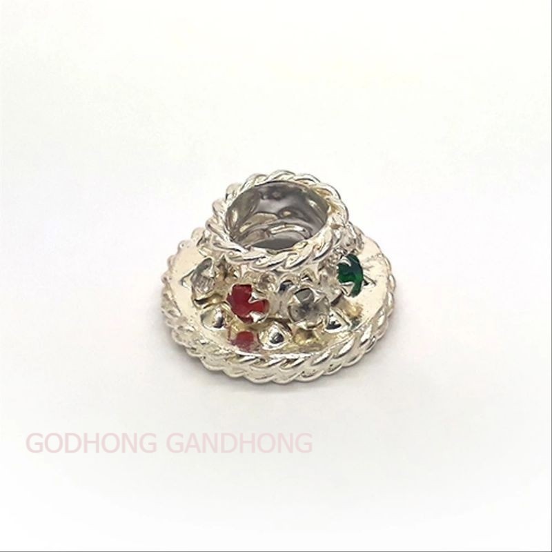 MENDAK KRIS / CINCIN KRIS SEPUH PERAK BATU PERMATA / WARANGKA LSP2