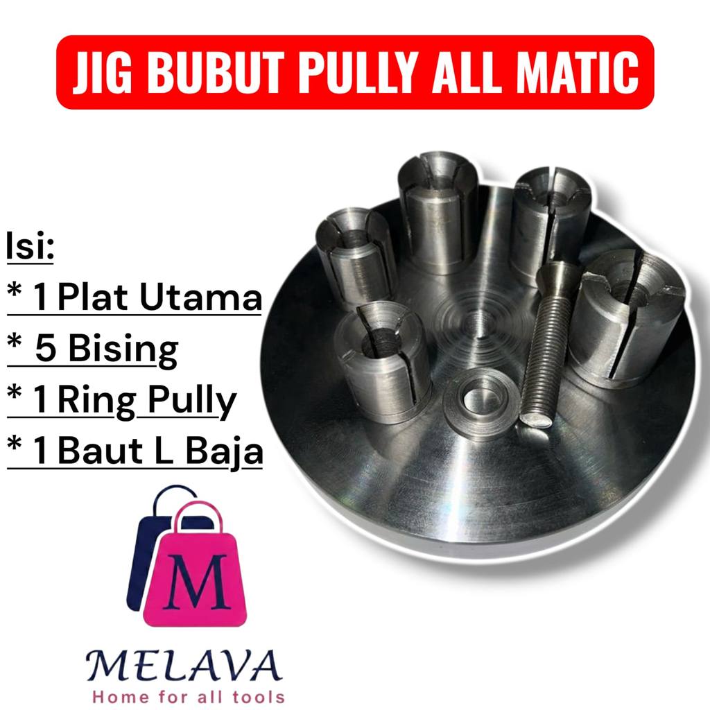JIG BUBUT PULLY Untuk Motor Matic Presisi | Alat Bantu Mesin Bubut untuk Semua Matic