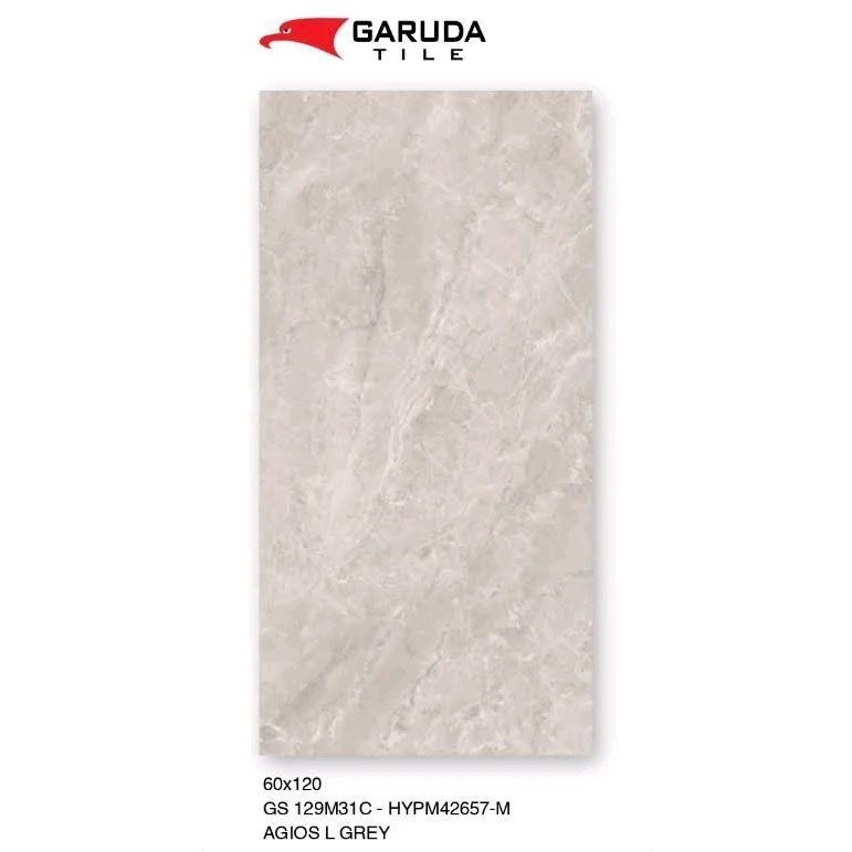 Granit Lantai Dan Dinding 60x120_80x80 Dan 60x60 Agios L Grey B Glazed Polish | Kilap Product Garuda
