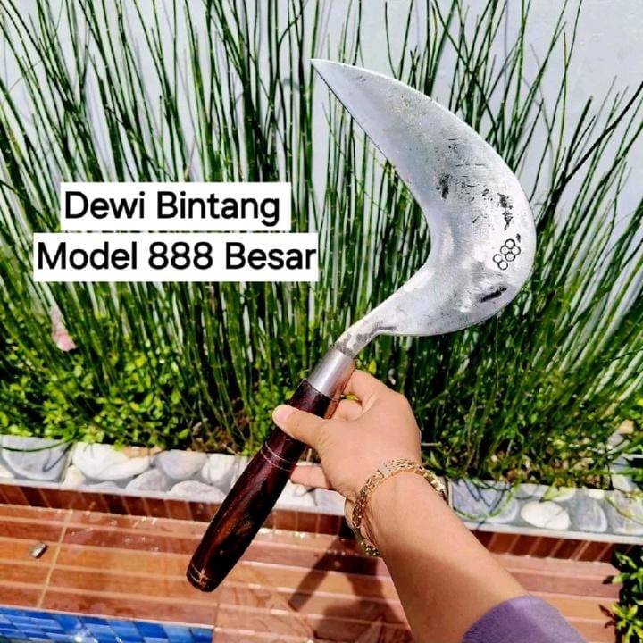 Arit Rumput Cap 88 Bintang Premium| Tajam Dari Pandai Besi | Cocok Arit Rumput & Kebun Multifungsi B