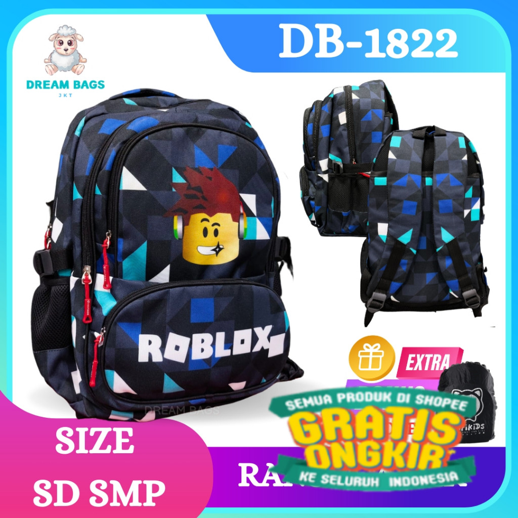 Tas Sekolah Anak Laki Laki SD Dream Bags Tas Anak Laki Laki Roblox Terbaru - Tas Sekolah Anak SMP/ k