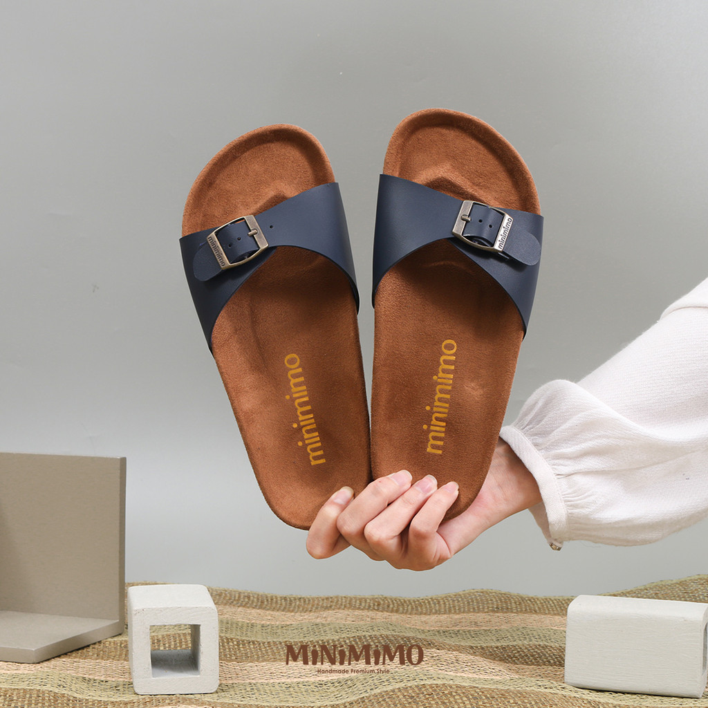 Uncle Jack Sandal Flat Wanita - MF 001 Navy