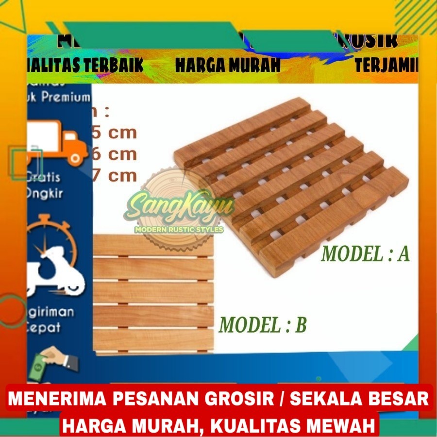 Tatakan panci panas alas panci kayu anti panas kotak talenan kayu | tatakan panci kayu | alas panci 