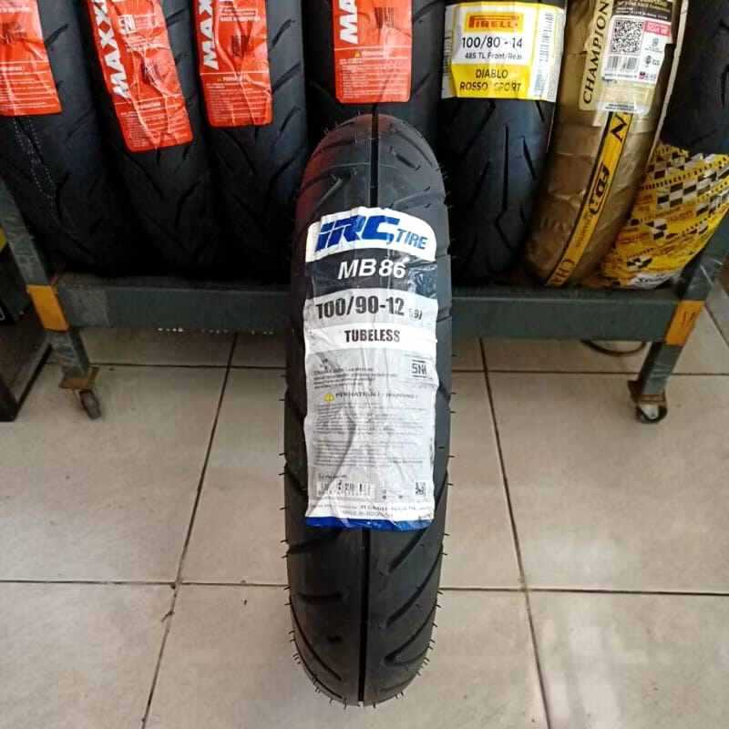 Ban Motor IRC MB86 ring 12 ukuran 100/90 ban motor tubles ban depan Scoopy donat ring 12 ban IRC