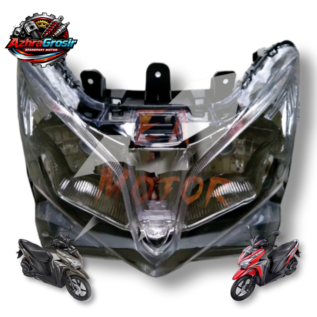 Reflektor Mika Lampu Depan Motor Honda Vario 125 Old Lama Techno Tahun 2012-2014