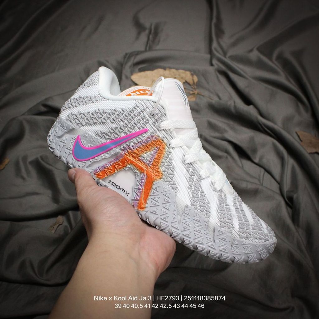 NK x Kool Aid Ja 3 Tropical Punch Lightweight & Sturdy Sepatu Basket Performa Tinggi Kaki Pria Desai