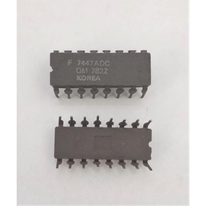 IC 7447ADC F7447 Digital Decoder/Driver DIP-16P BERKUWALITAS...