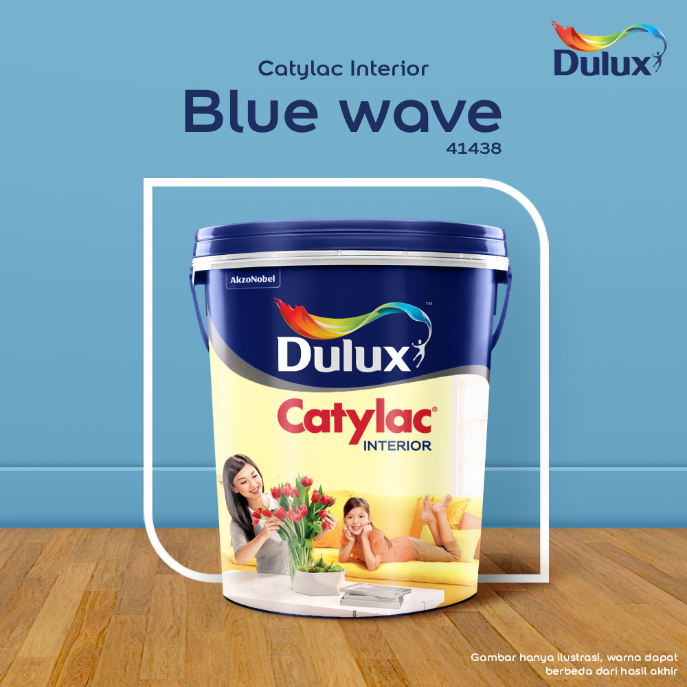 CAT TEMBOK BLUE WAVE DULUX CATYLAC INTERIOR -25KG 41438 CAT TEMBOK DULUX CATYLAC