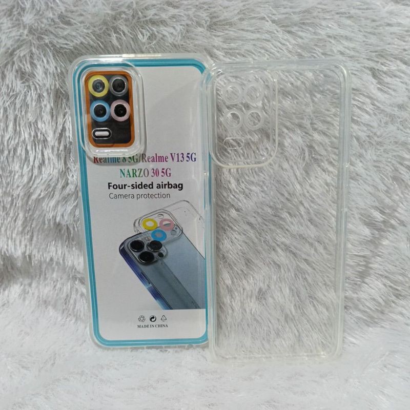 COD SoftCase Casing Realme 8 5G/Realme 9 5G Silikon Bening Transparan TPU Airbang