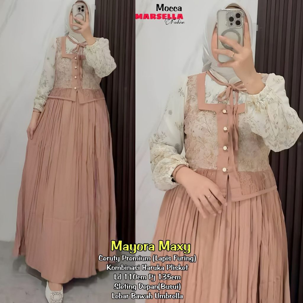 Dress Wanita Terbaru Mayora Dress ORI MARSELLA FASHION id