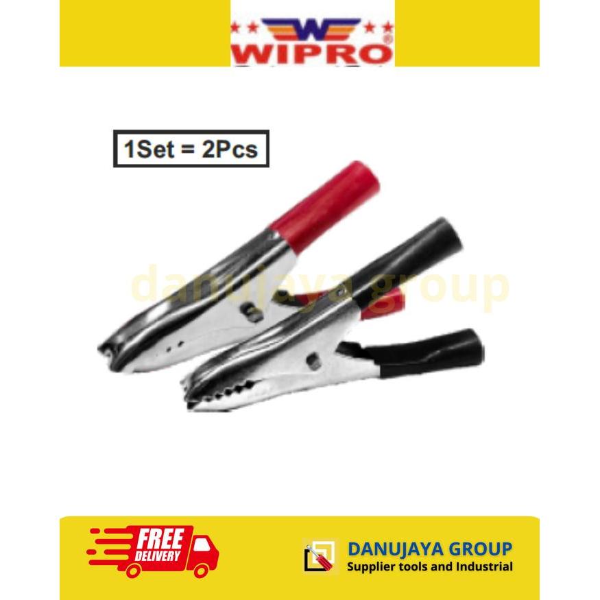 Jepit Accu Medium 30A 70mm Clamp Aki Buaya Merah Hitam 1 Set 2 Pcs untuk Charger Battery baterai Boo