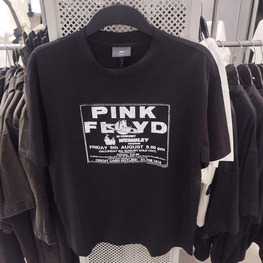 kaos Tshirt H&M Man x PINK FLOYD JASTIP