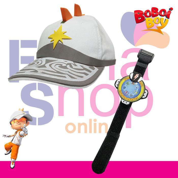 TOPI + JAM TANGAN PROYEKTOR BOBOIBOY SOLAR