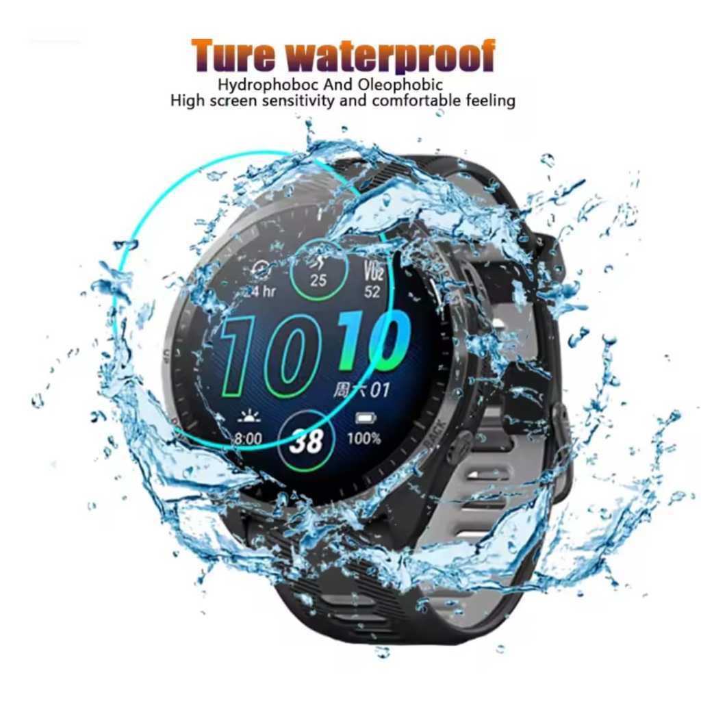 LE TEMPERED GLASS GARMIN FORERUNNER 265 / 265S / 265 S ANTI GORES SCREEN GUARD LCD SMARTWATCH GARMIN