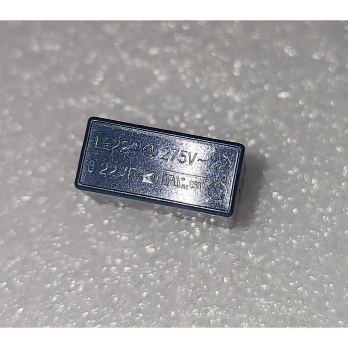 Film Kapasitor 0.22uf 275V 275VAC 224 LE224 Okaya Japan - Class X2