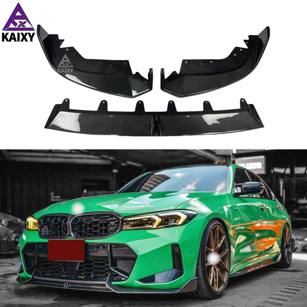 Carbon Fiber Front Lip AD Style For BMW 3 Series G20 G28 LCI Dry Carbon Front Splitter