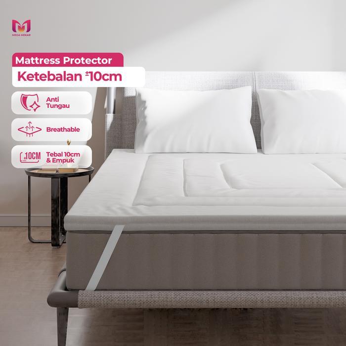 Matras Protector 120/180x200 not Latex Protektor Premium Topper Tebal - 90x200