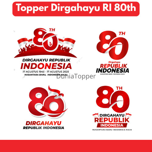 TOPPER Dirgahayu RI 80th/HUT RI ke 80th