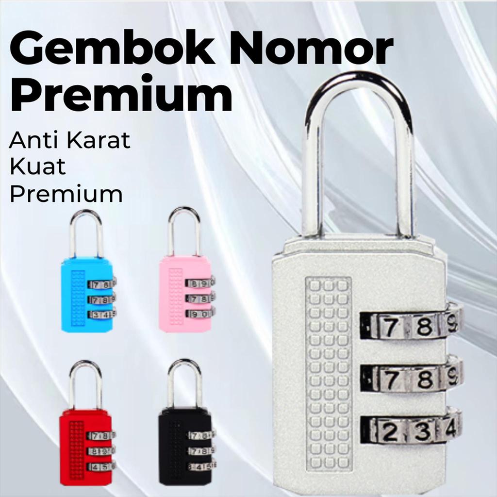 Gembok Koper Gembok Puter Gembok Serbaguna Gembok Mini Gembok Angka Gembok Tas Gembok Pencet Gembok 