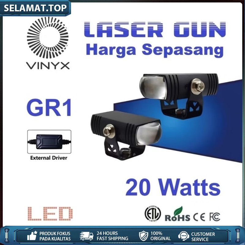 LAMPU TEMBAK VINYX GR1 D2 SLIM 2 WARNA 20 WATT ORIGINAL VINYX