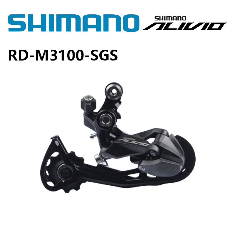 SHIMANO ALIVIO RD-M3100 9 Speed Rear Derailleur SGS Long Cage SHADOW RD Baru 2020 Original Untuk Sep