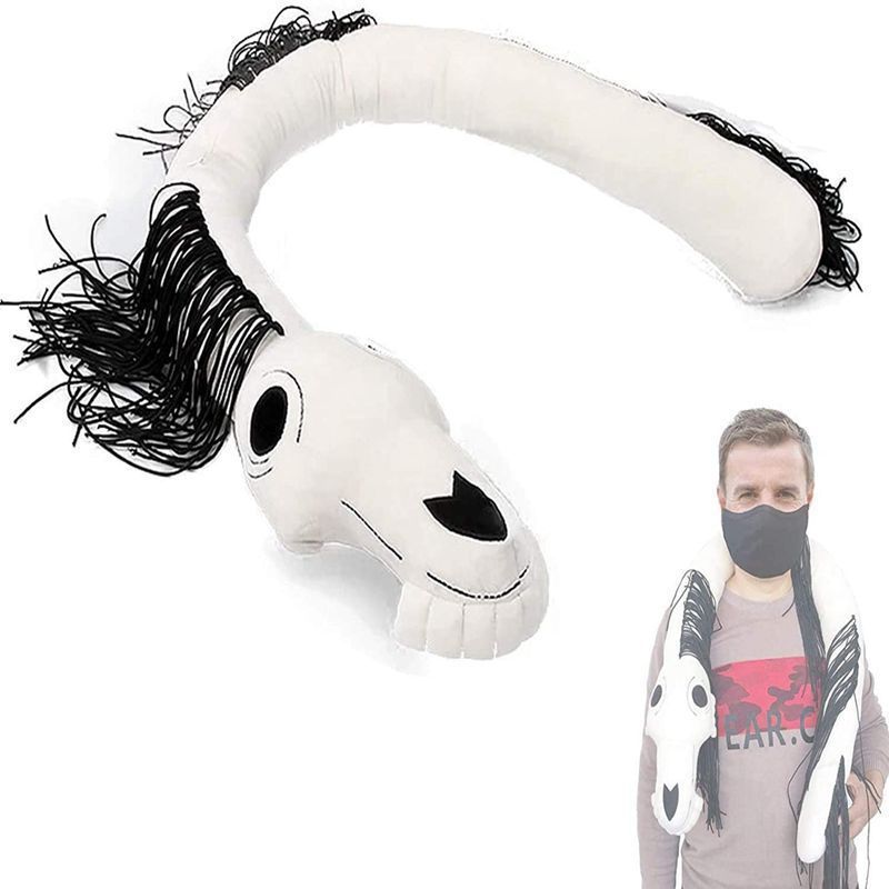 120cm Siren Head Long Horse Plush Toy Funny Anime Sirenhead Stuffed Plush Toys Doll Plushie Hallowee