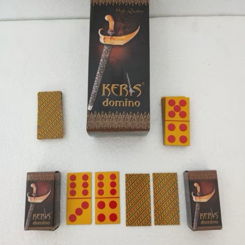 Set Kartu Domino Keris - 1 Pack Isi 10 Set Kartu Gaplek, Harga Grosir, Kartu Gaplek Asli