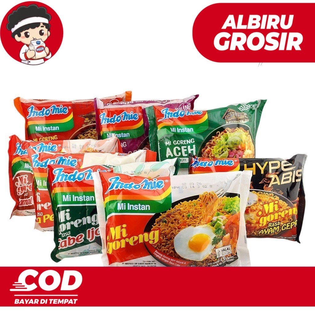 Indomie Goreng Varian Pedas Dan Rendang