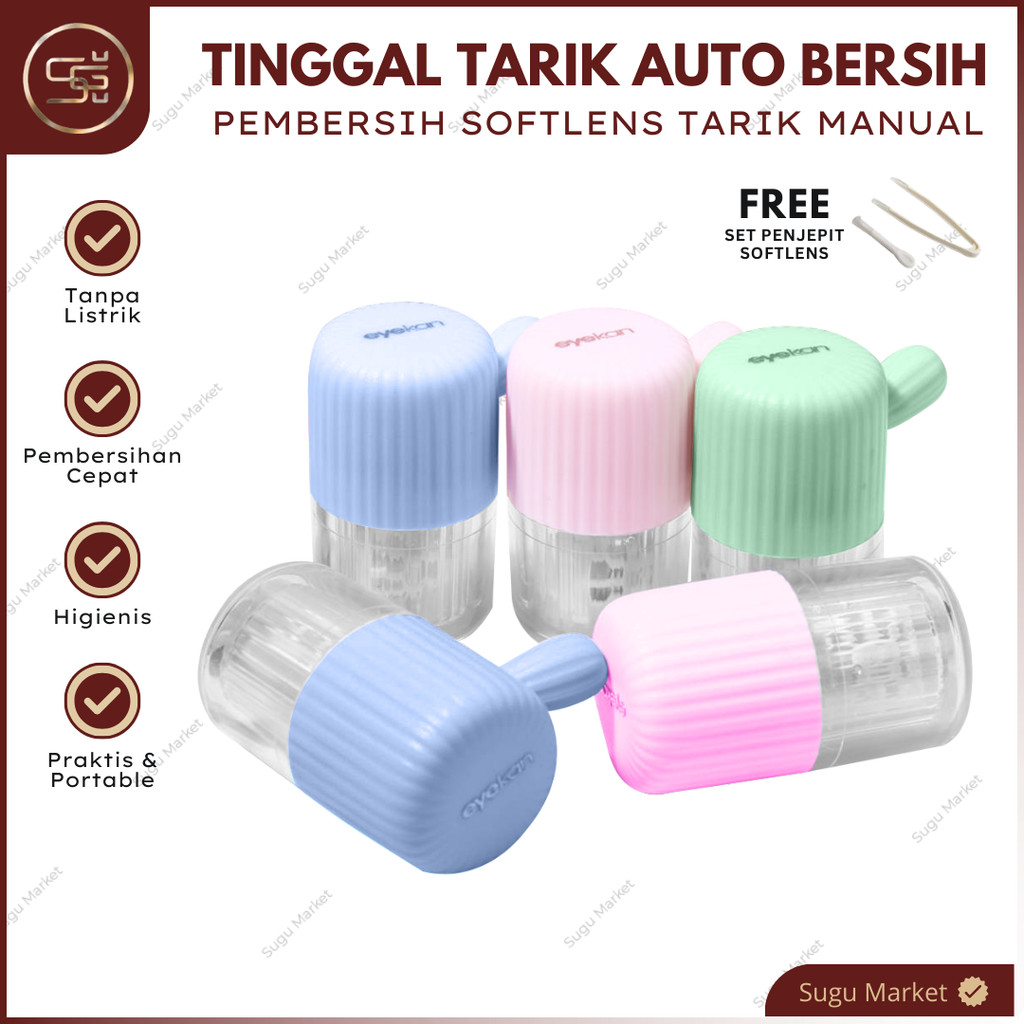 EYEKAN Alat Pembersih Softlens Tarik Manual Travel Portabel | Steamer Soflens Portable Washer Manual