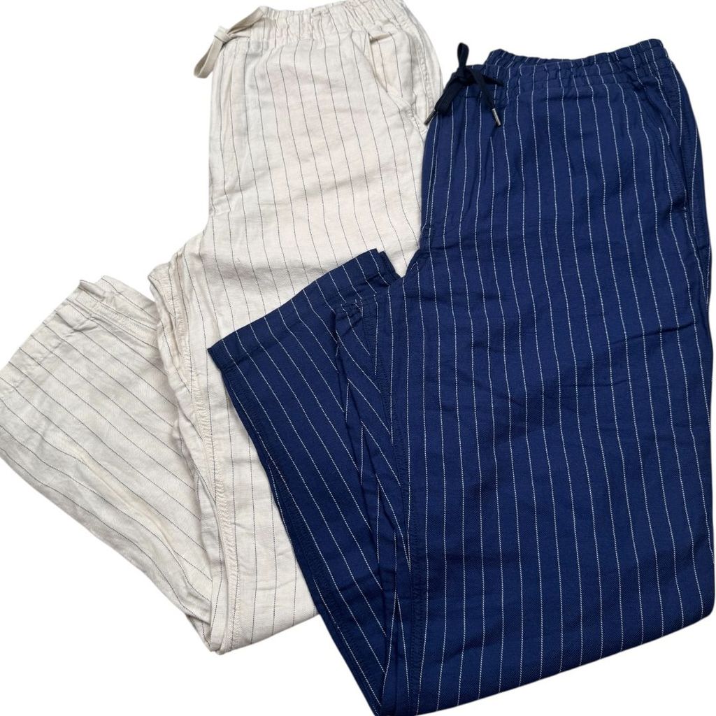 CELANA PANJANG EASY LINEN STRIPED POLO RALPH LAUREN | 2 WARNA