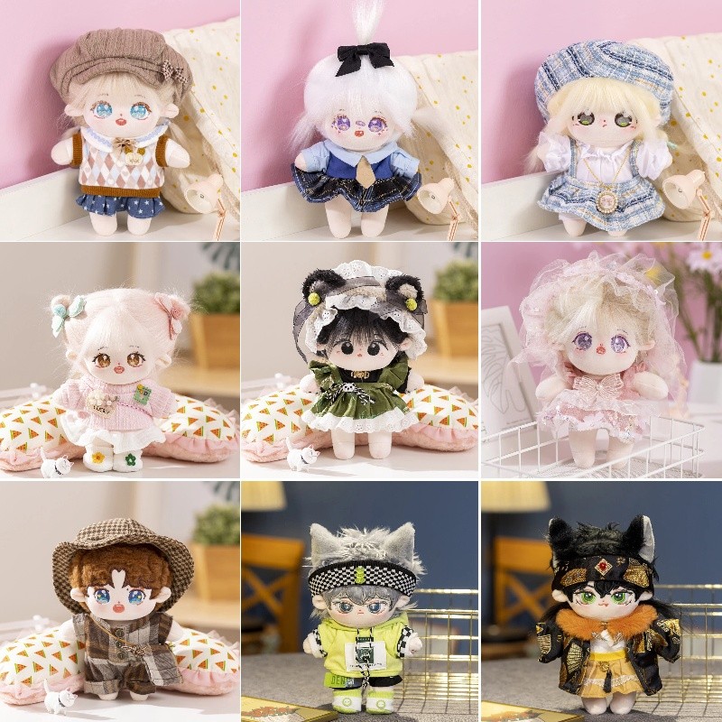 14 styles Cute Plush Cotton Doll Stuffed Super Star Figure Idol Yibo Dolls Can ange Clothes Birthday