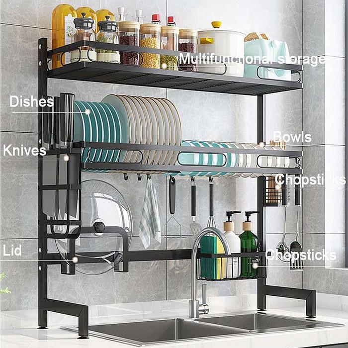 Rak Piring 100cm Stainless Steel Rak Dapur 105cm Dish Dryer 120cm