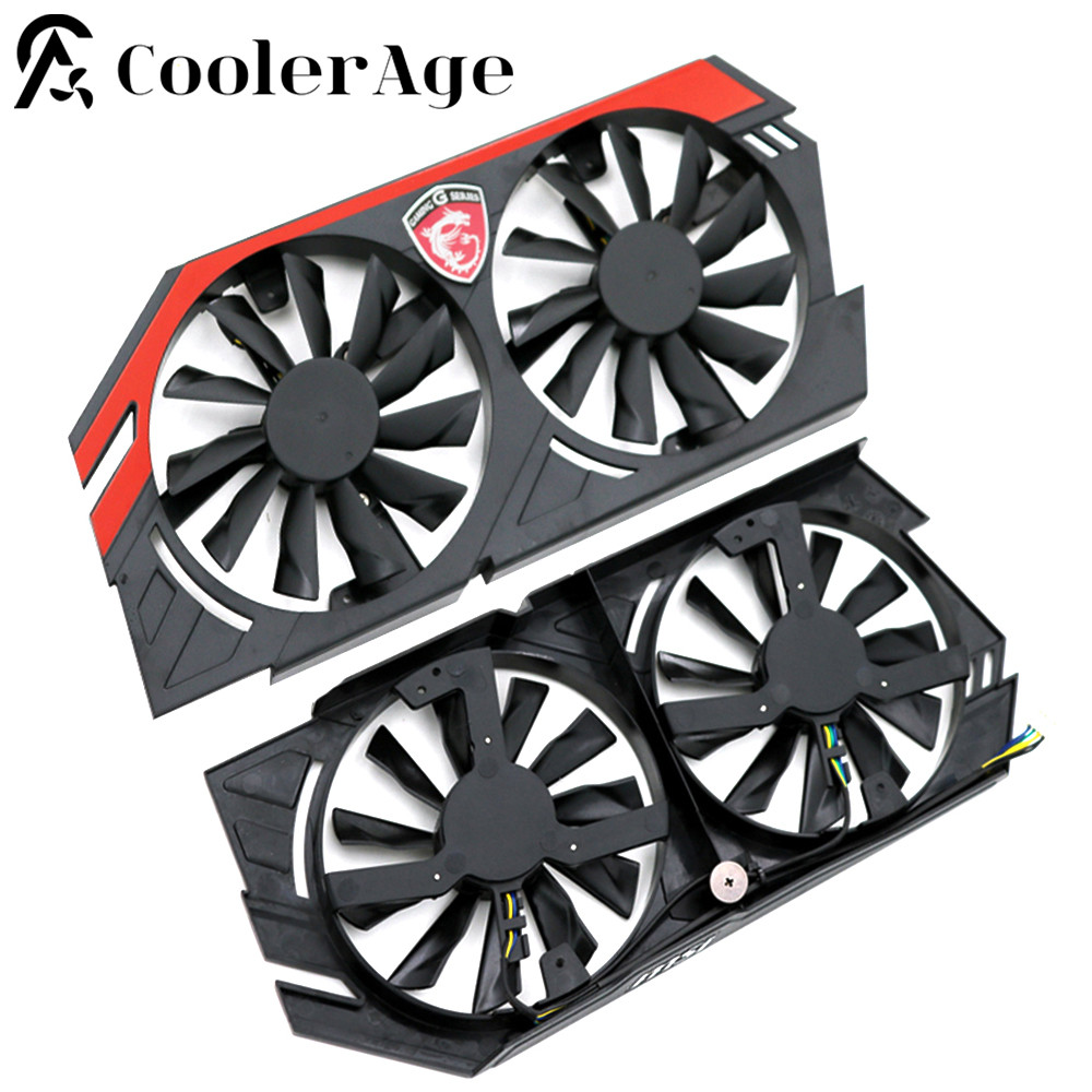 Original for MSI GTX 780 770 760 750Ti R9-290X 280X 270X 270 Graphics Card Cooler Fan with Shell