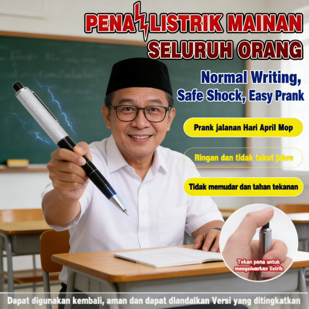 Mainan Prank Setrum Pulpen Kejut Premium Plastik / Palsu Prank Pena Kejut Pulpen Novelty Pen / Pena 