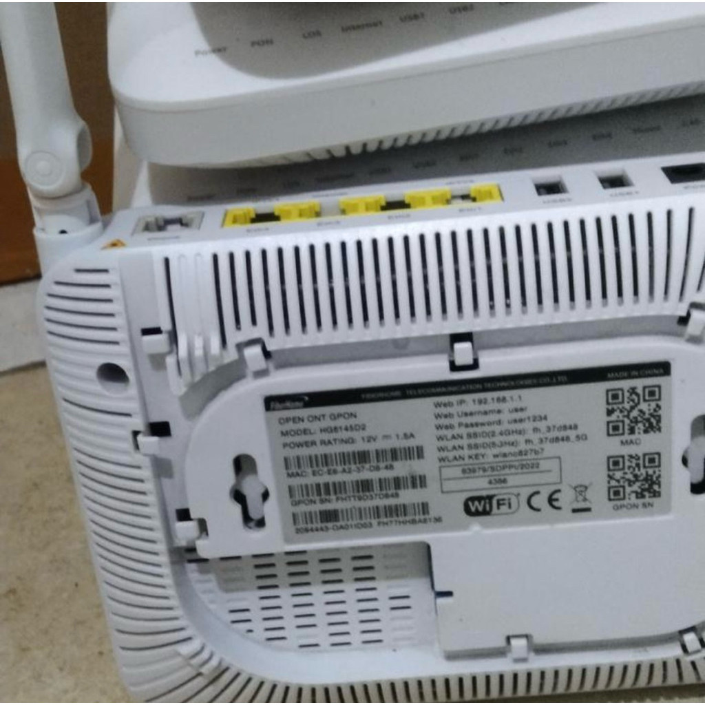 Modem ONT Fiberhome HG6145D2 GPON Bekas Mulus
