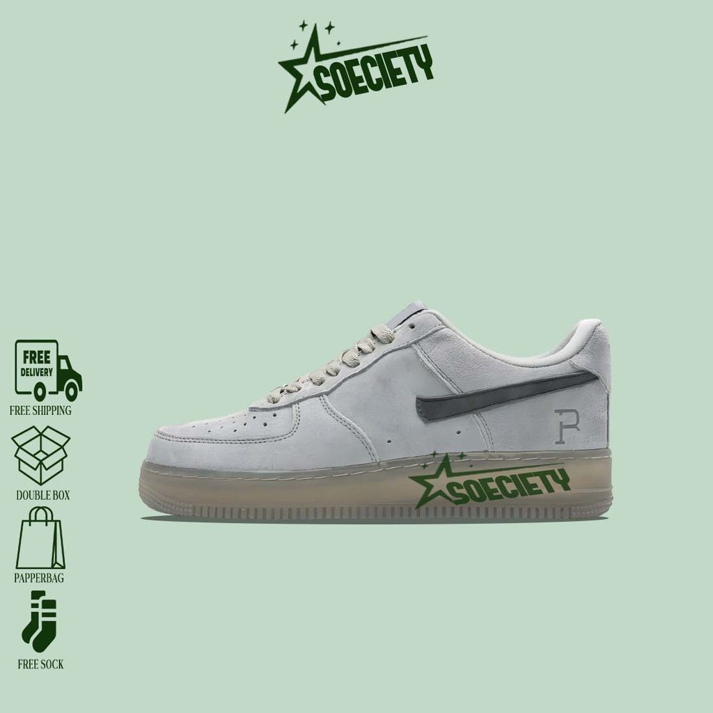 Sepatu Sneakers Nike Air Force 1 Reigning Champ Dark Grey Reflective BNIB Unisex