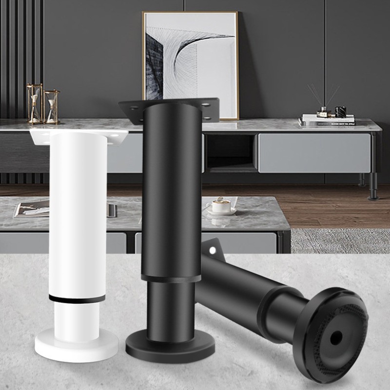 1 buah kaki penyangga tempat tidur teleskopik yang dapat disesuaikan, berkualitas tinggi, berbentuk 