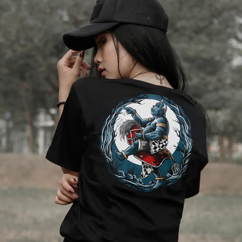 Kaos Budaya Semar Njaran Original Hitam