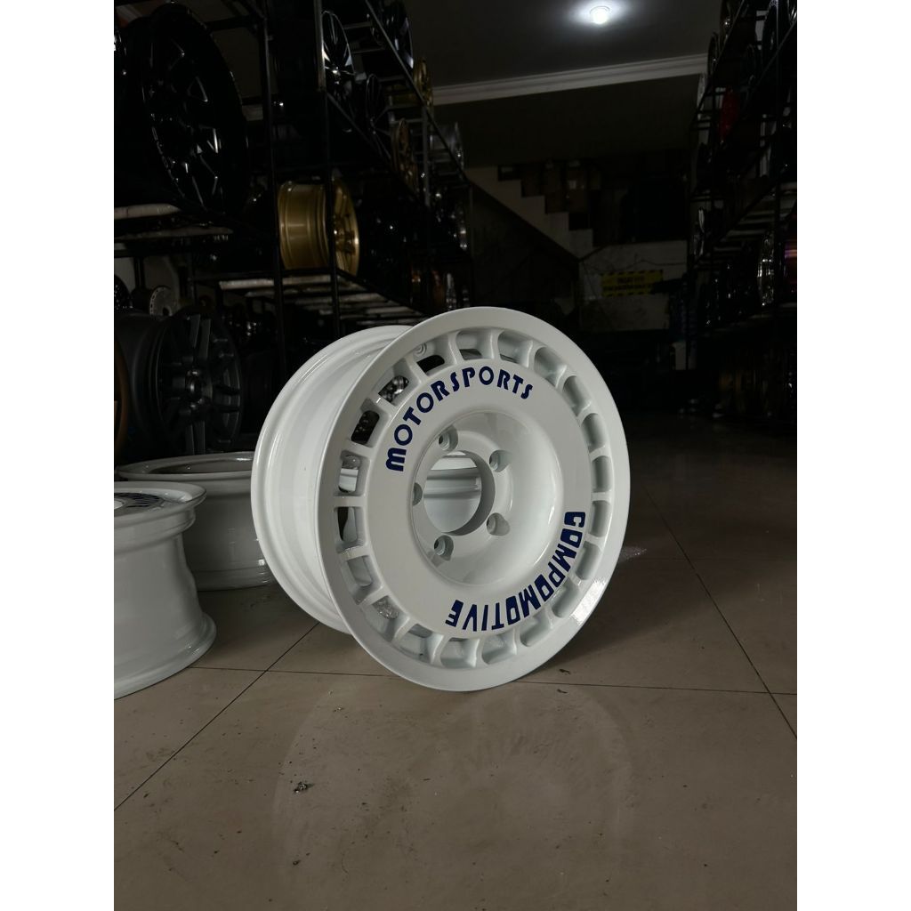 Velg Mobil Compomotiv Velg Rally R16 Untuk Jimny Feroza, Katana, jeep PCD 5X139,7